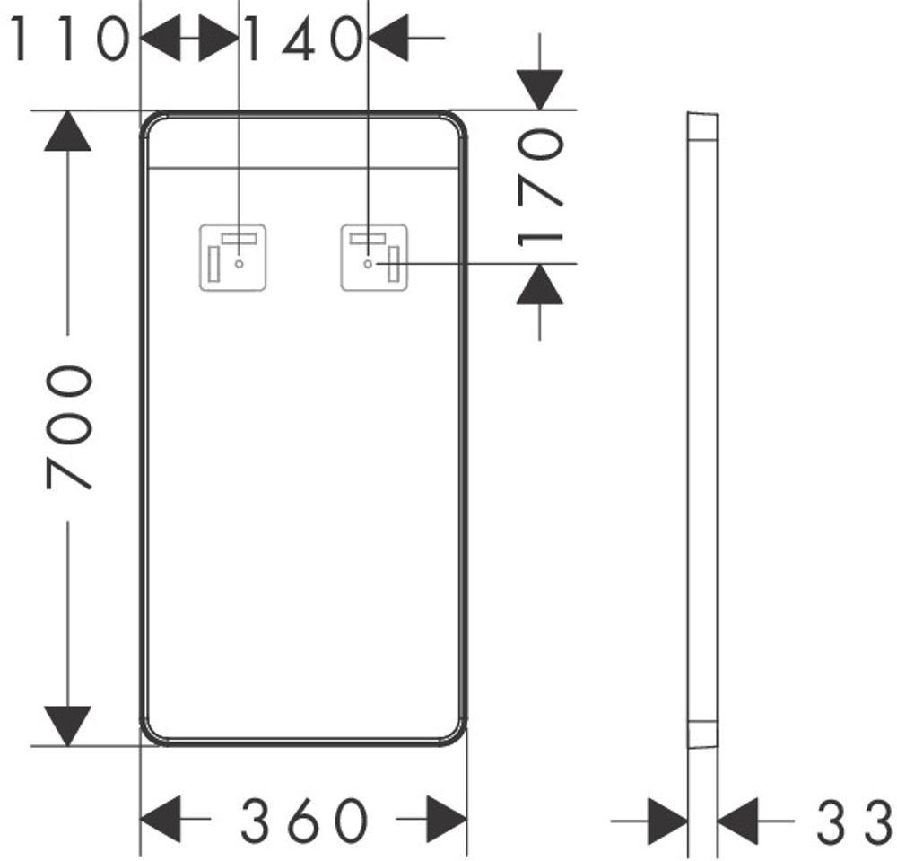 https://raleo.de:443/files/img/11eeea3cbc412f7092906bba4399b90c/size_l/Hansgrohe-Xarita-Lite-Q-Spiegel-mit-horizontaler-LED-Beleuchtung-360-30-Wandschalter-Mattschwarz-54955670 gallery number 1